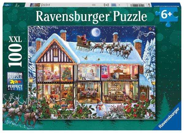 Ravensburger - Weihnachten zu Hause, 100 Teile