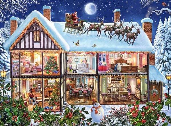 Ravensburger - Weihnachten zu Hause, 100 Teile