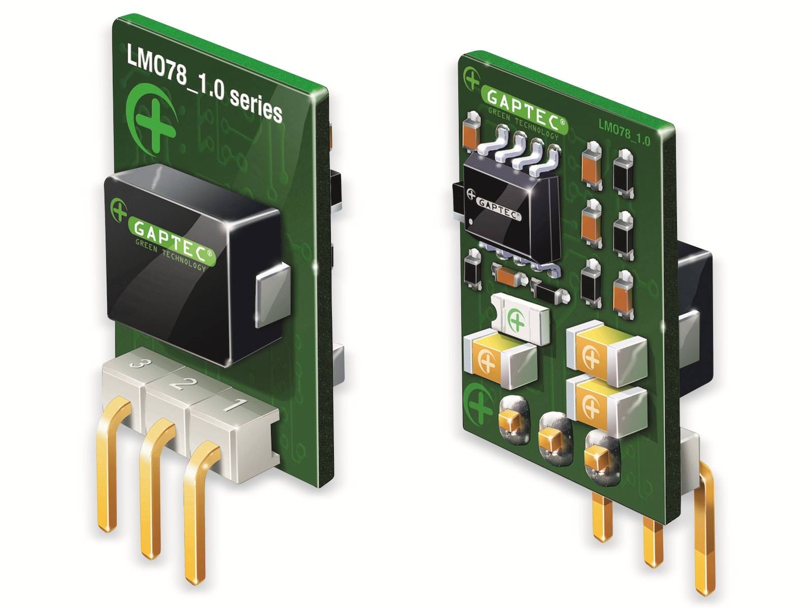 GAPTEC DC-DC-Wandler, Electronic, open frame SIP3, 8-36Vin, 5Vout, 1000mA, 11,5x7,5x17,5mm