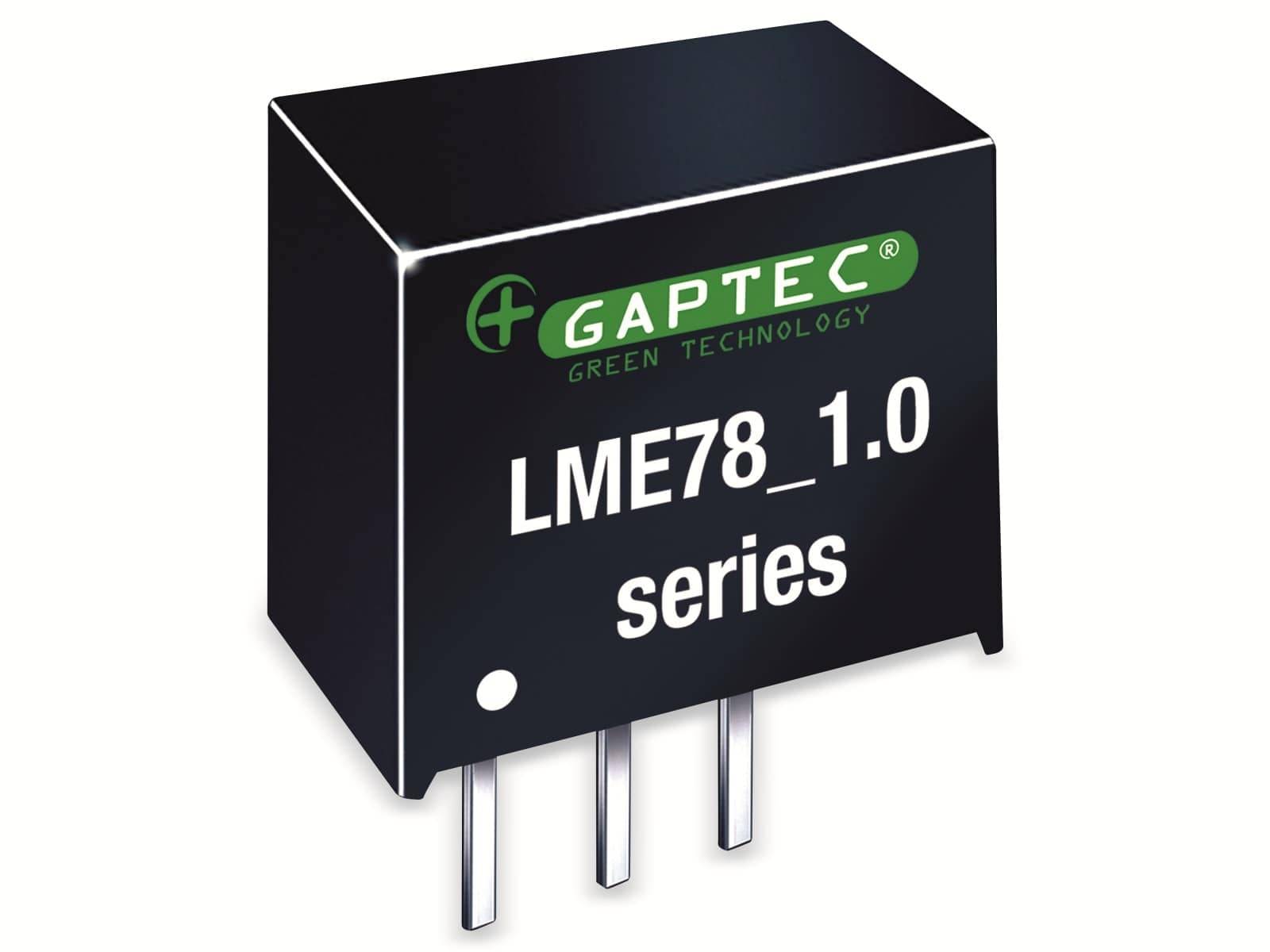 GAPTEC DC-DC-Wandler, Electronic, SIP3, 6-36Vin, 3,3Vout, 1000mA, 11,6x8x10,4mm