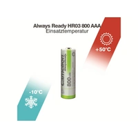 CAMELION NiMH-Mignon-Akku AlwaysReady, 800 mAh 2 Stück CAMELION NiMH-Mignon-Akku AlwaysReady, 800 mAh 2 Stück