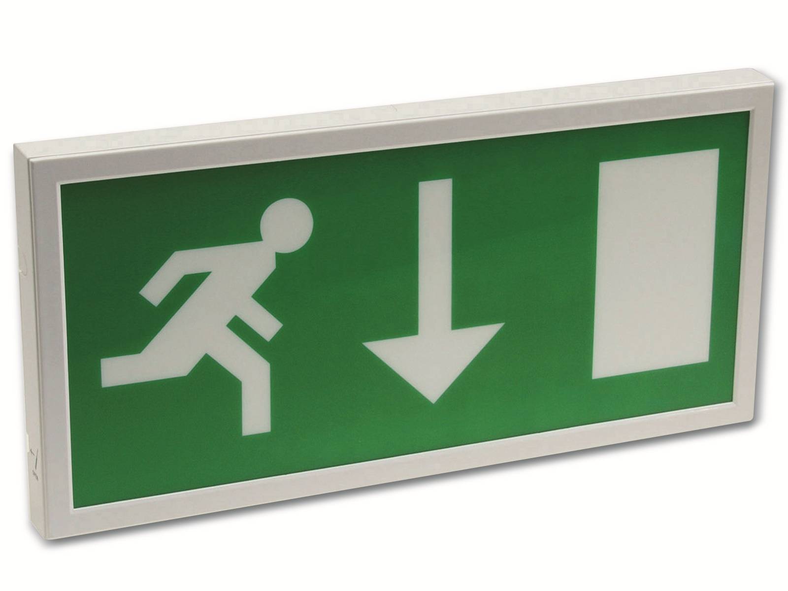 CHILITEC LED-Fluchtwegleuchte, 30 LEDs, Erkennungsweite 25m, 27mm flach