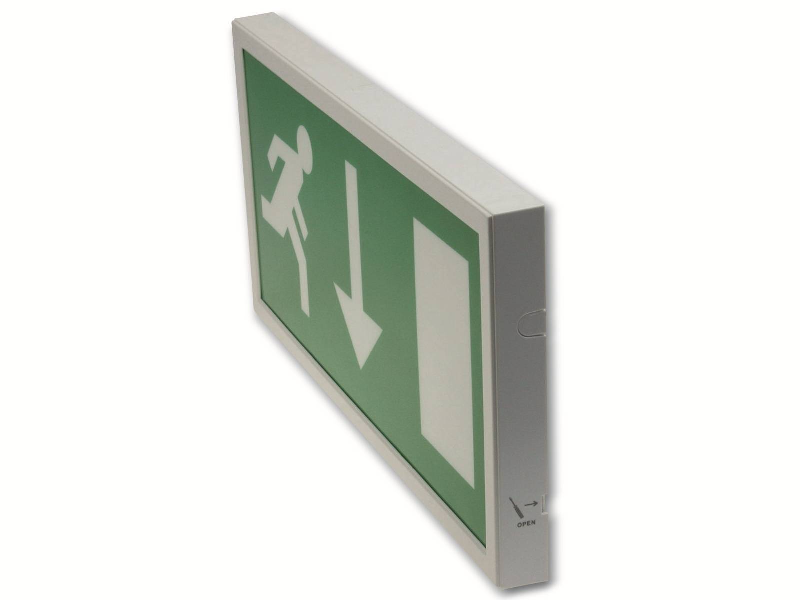 CHILITEC LED-Fluchtwegleuchte, 30 LEDs, Erkennungsweite 25m, 27mm flach