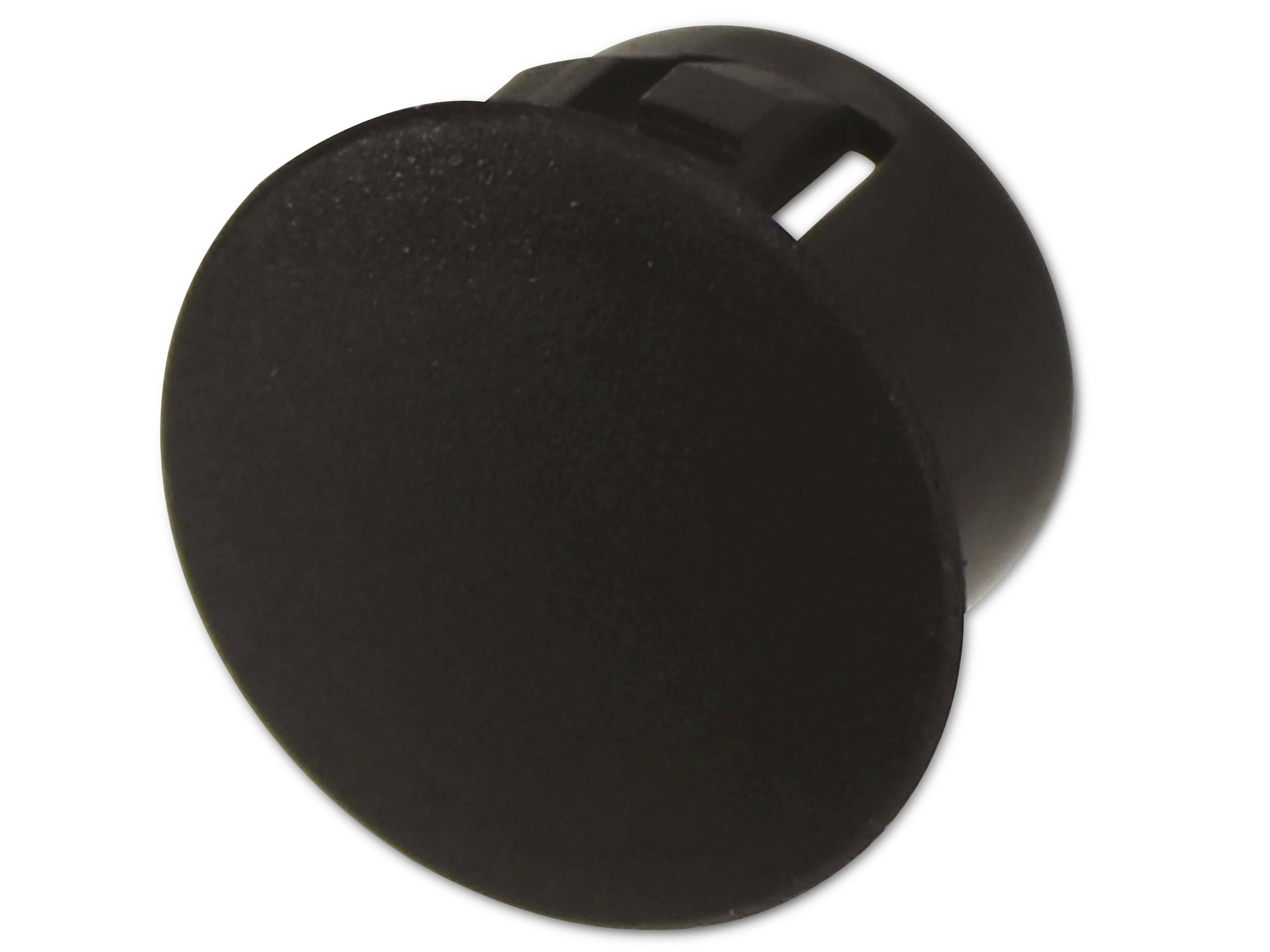 KSS Lochabdeckung Polyamid 6.6, schwarz, für Loch 12,7, Abdeckung-Ø 16,5, 1 Stück