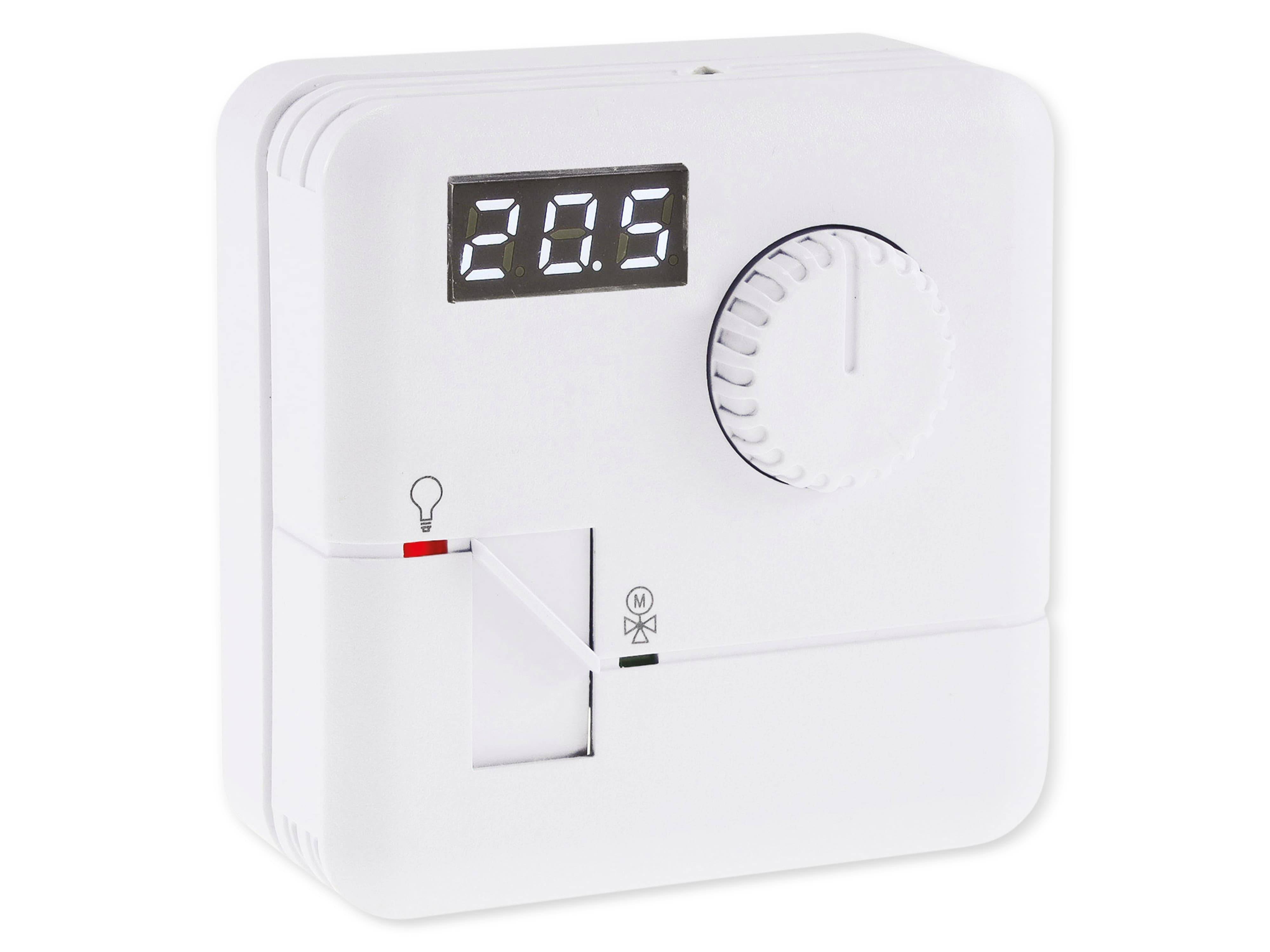 CHILITEC Raumtemperaturregler RT-55, 7 A, 5...30 °C, weiß