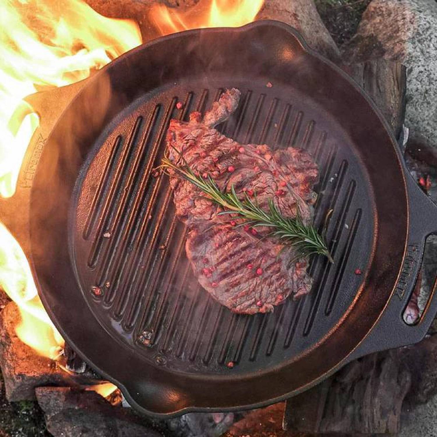 Petromax Grill Feuerpfanne mit Henkeln Gusseisen 35 cm