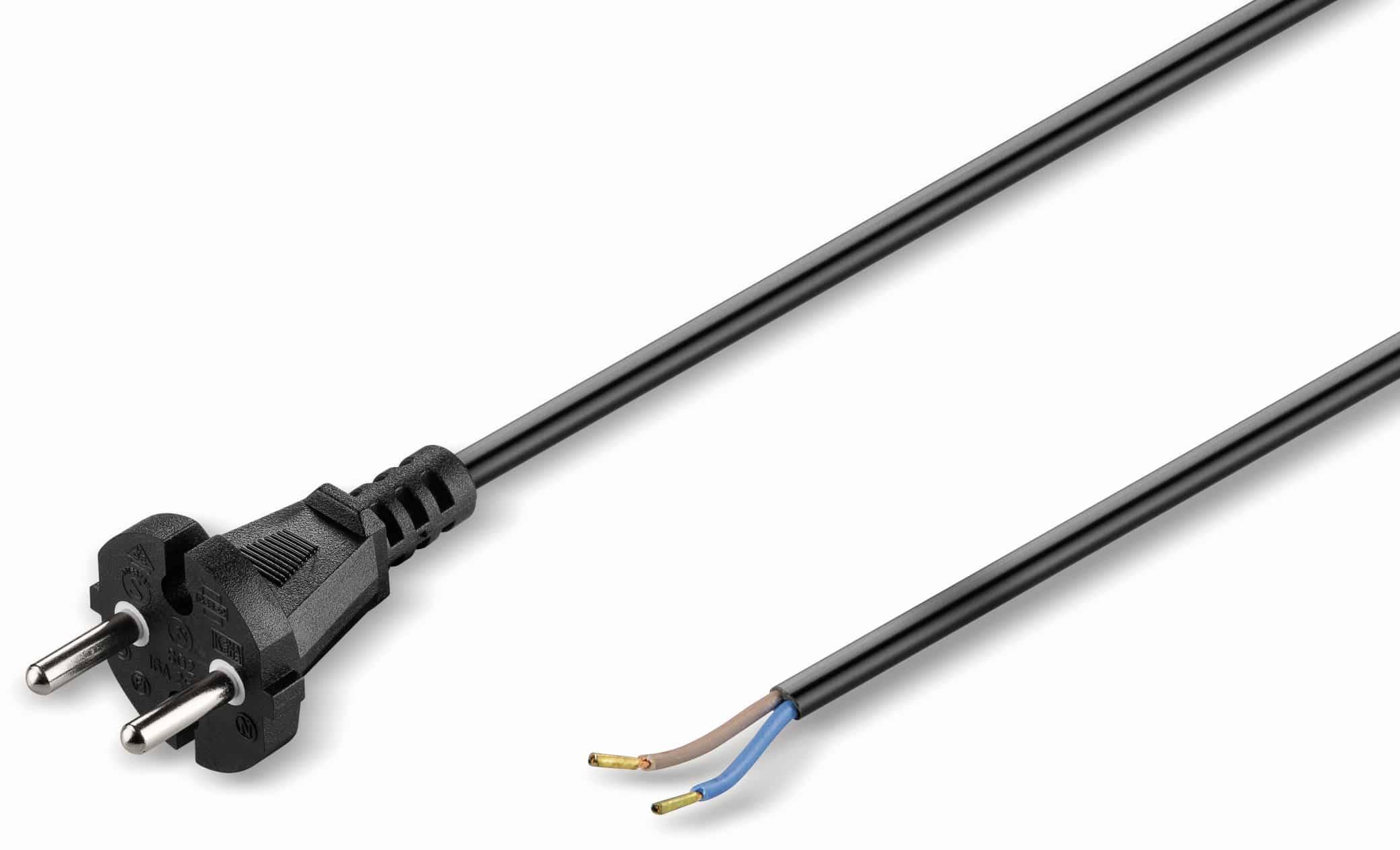 GOOBAY Universal Staubsauger Anschlusskabel, 7,5 m, schwarz