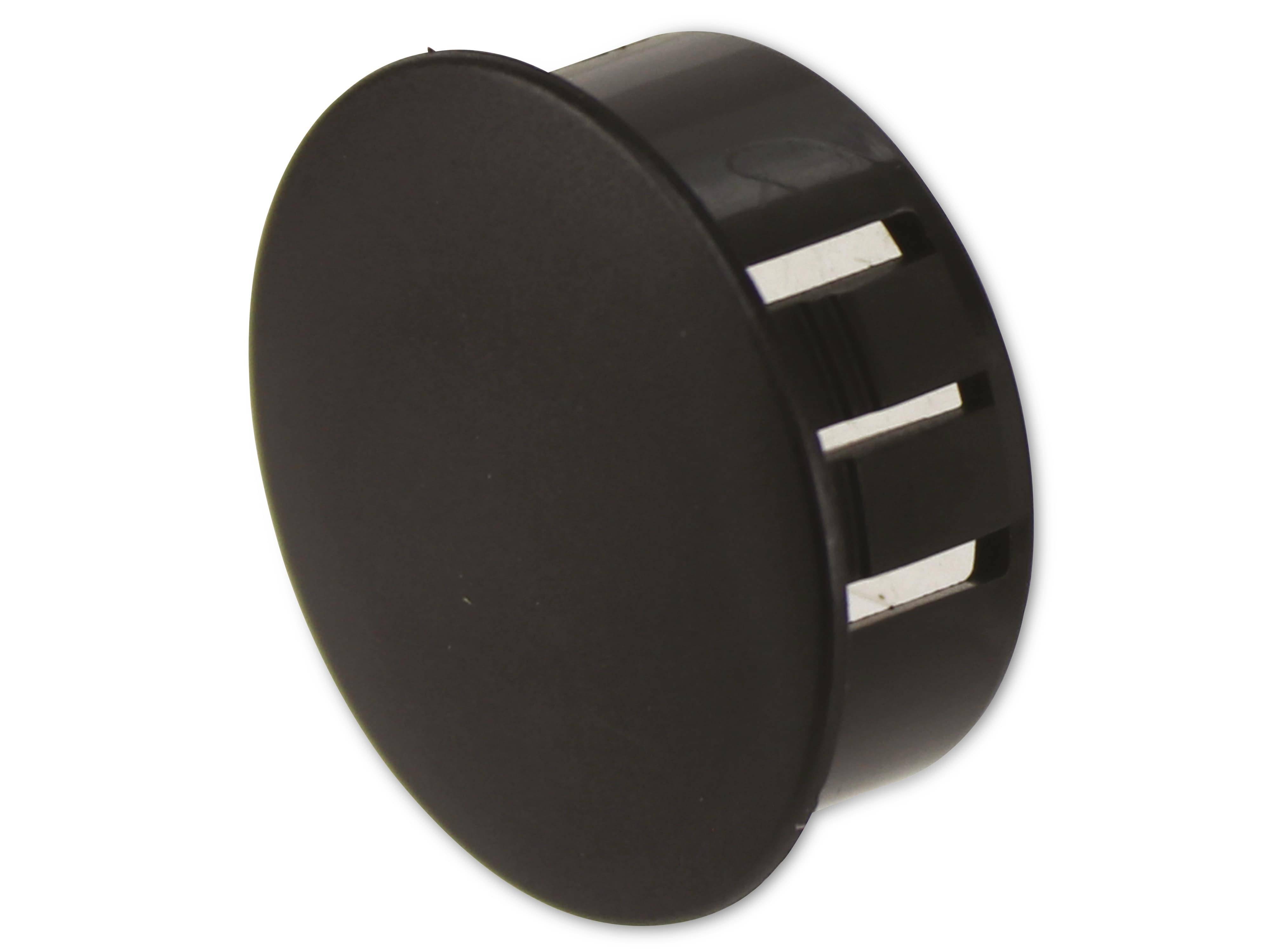 KSS Lochabdeckung Polyamid 6.6, schwarz, für Loch 23,4, Abdeckung-Ø 29, 1 Stück