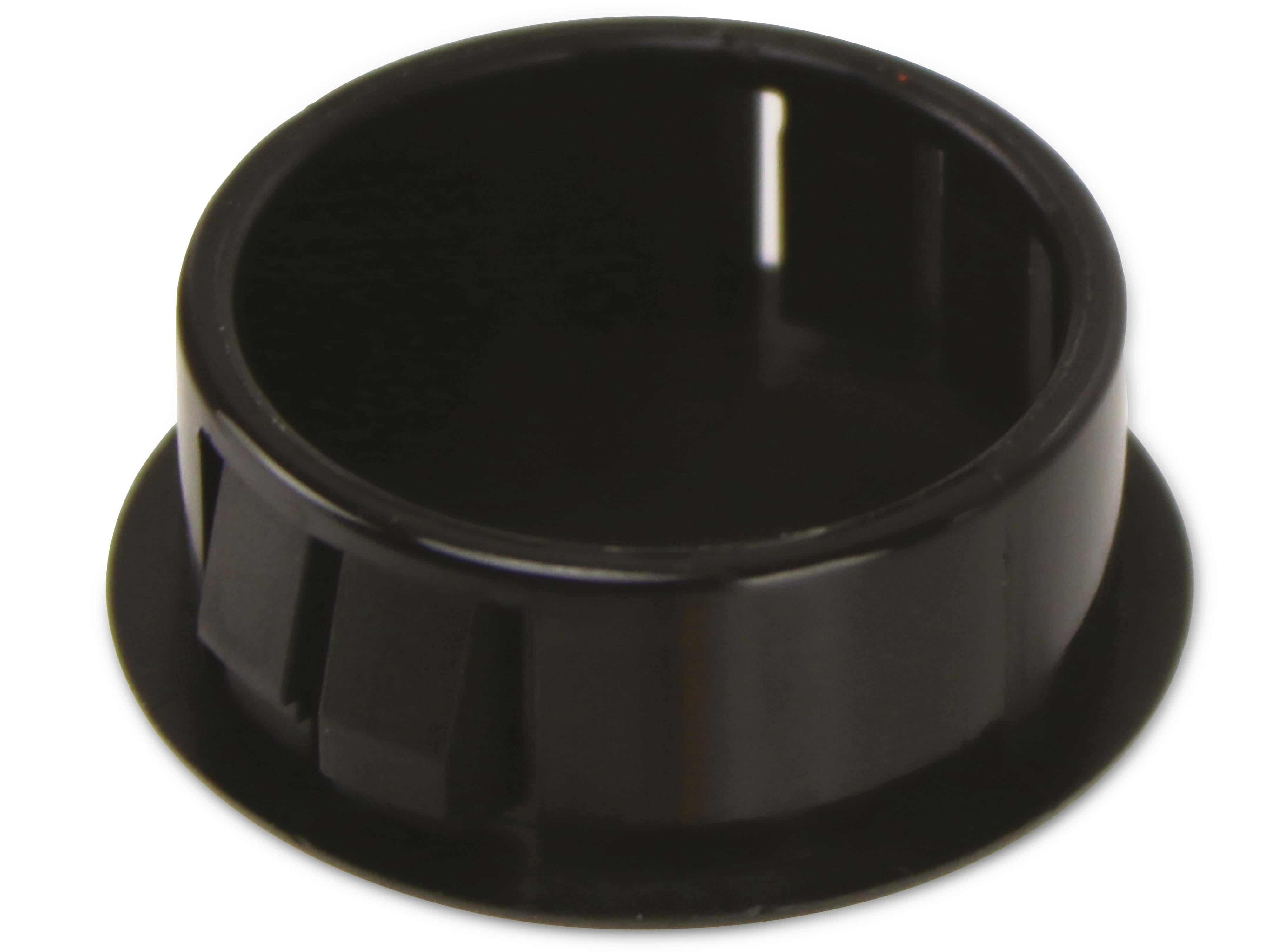 KSS Lochabdeckung Polyamid 6.6, schwarz, für Loch 23,4, Abdeckung-Ø 29, 1 Stück