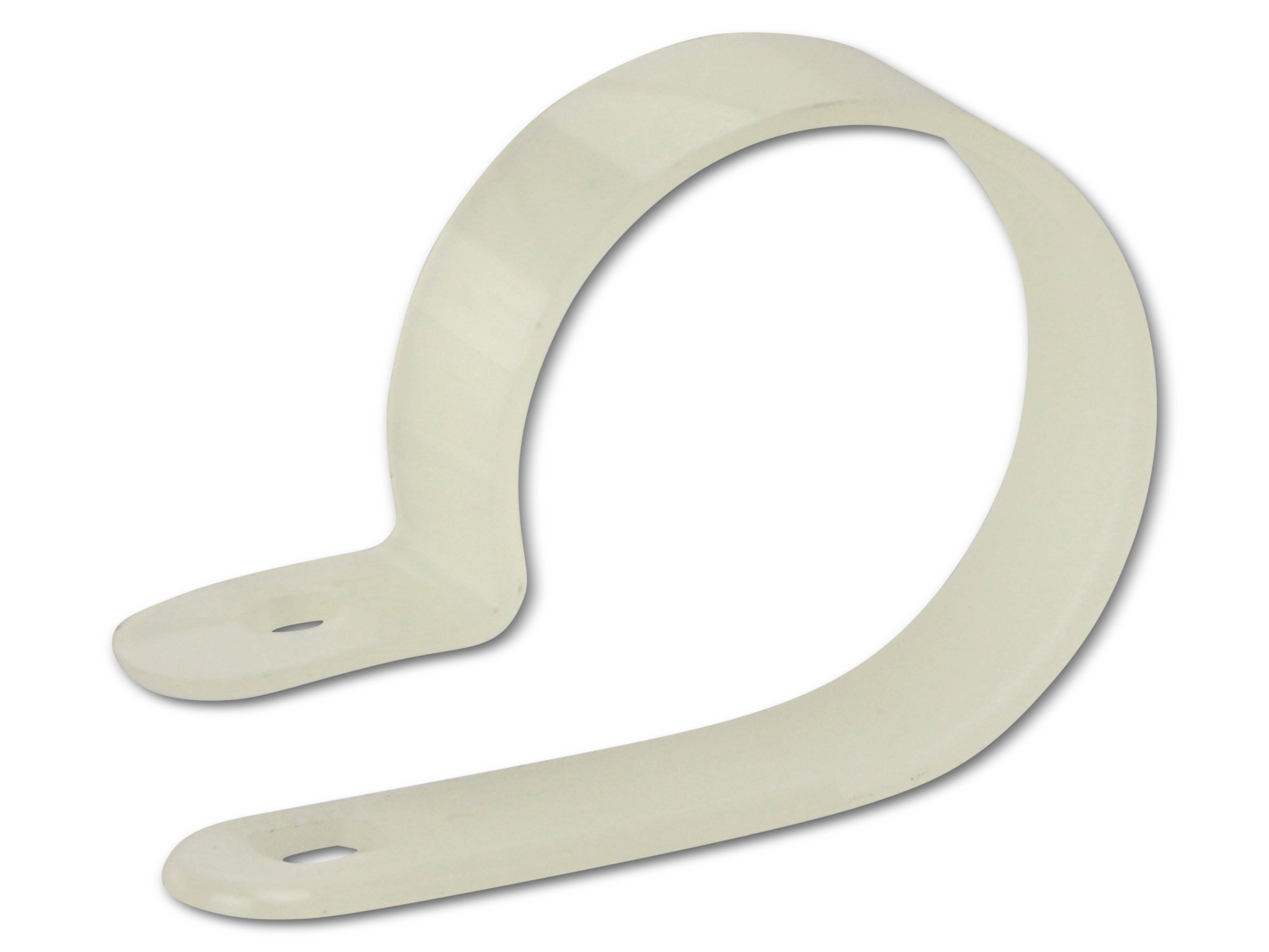 KSS Kabelschelle Polyamid 6.6, Natur, Bündel-Ø 31,8, Befestigungsloch 4,7, 1 Stück