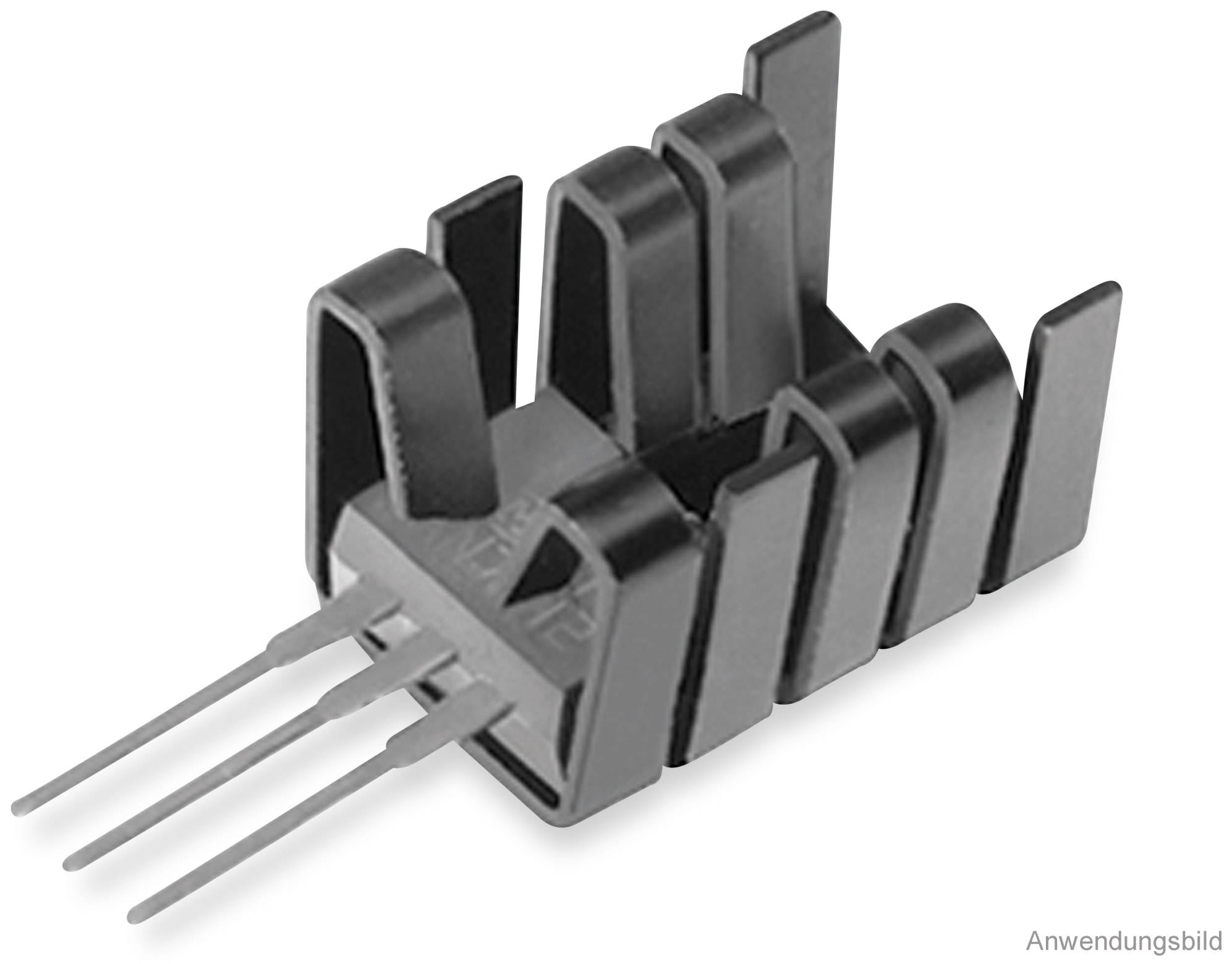 FISCHER ELEKTRONIK Kühlkörper, FK 237 SA220 O, Fingerkühlkörper, schwarz, Aluminium