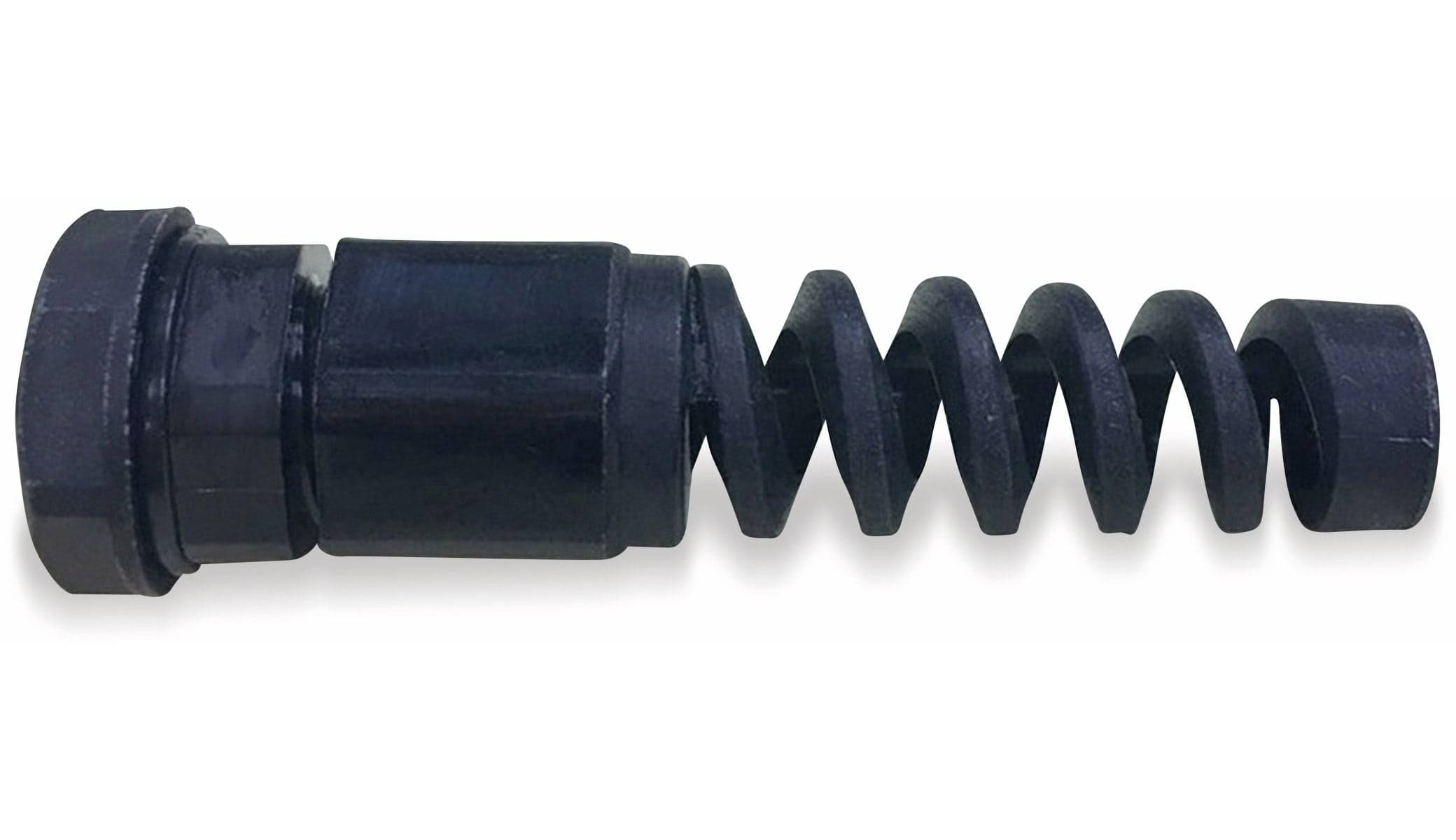 KSS Kabelverschraubung, M12, schwarz, 3 bis 6,5, Knickschutz