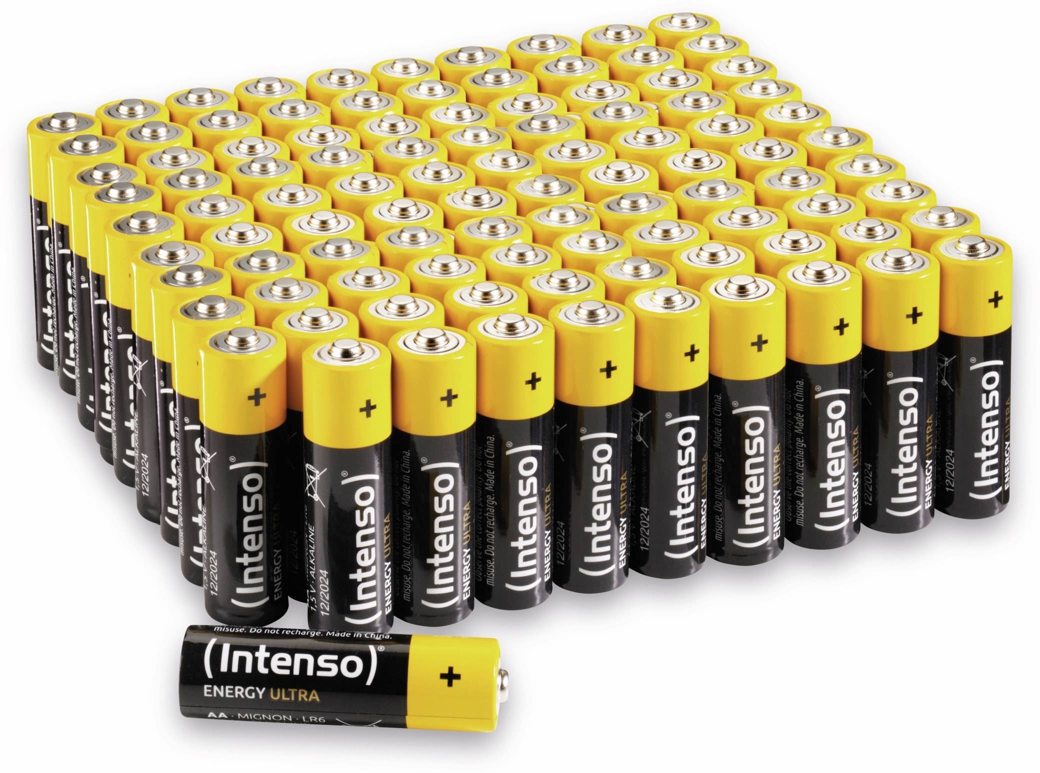 INTENSO Mignon-Batterie-Set Energy Ultra, AA LR06, Alkaline, 100 Stück