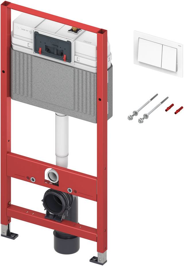 TECE Base WC-Modul BH 1120mm m Zweimengen Betät. von vorne