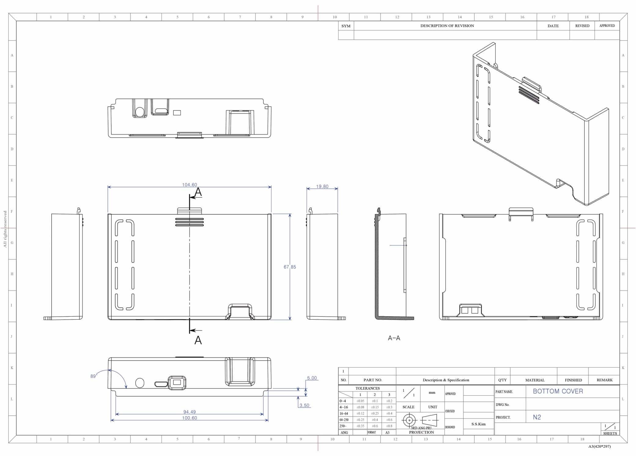ODROID-N2 Gehäuse transparent - schwarz