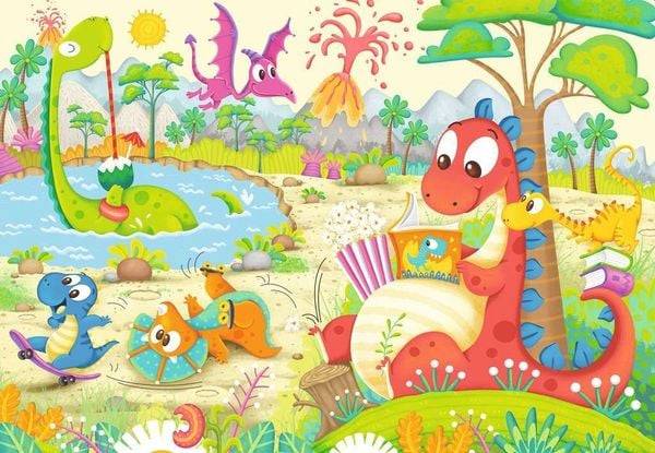 Puzzle Ravensburger Lieblingsdinos 2 X 12 Teile