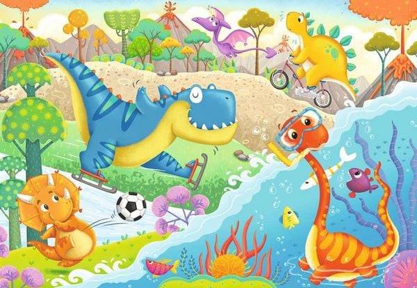 Puzzle Ravensburger Lieblingsdinos 2 X 12 Teile