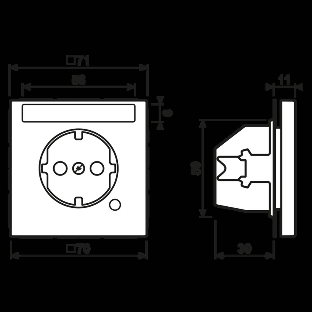 Jung SCHUKO-Steckdose 16A 250V LS 1520 BFNAKO WW