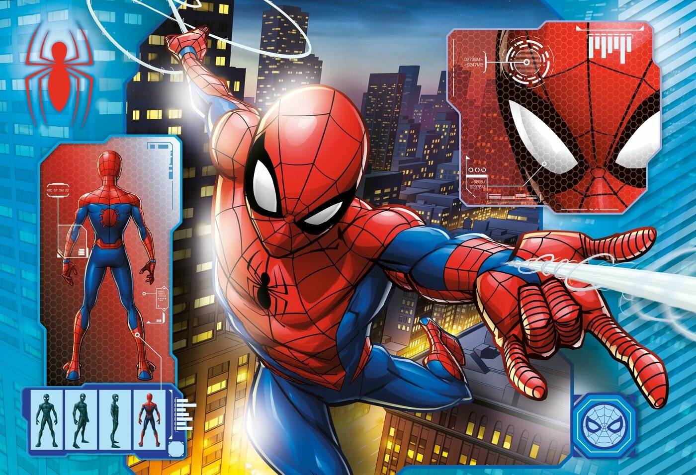 CLEMENTONI Puzzle Spiderman: Profil MAXI 24 Teile