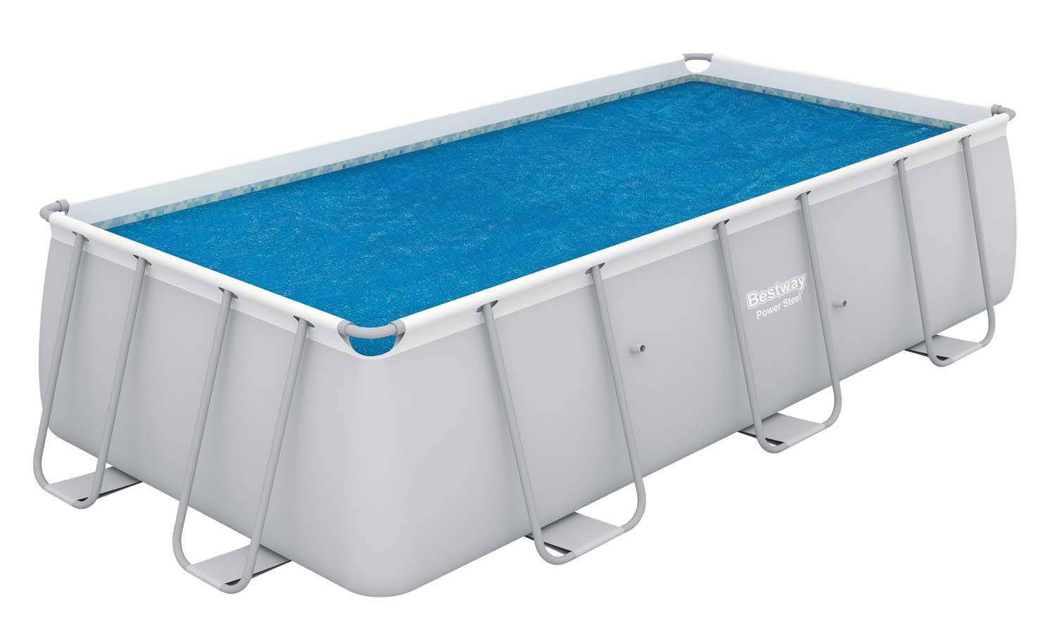 Bestway 58240 - Flowclear PE-Solarabdeckplane 380 x 180 cm, blau, eckig