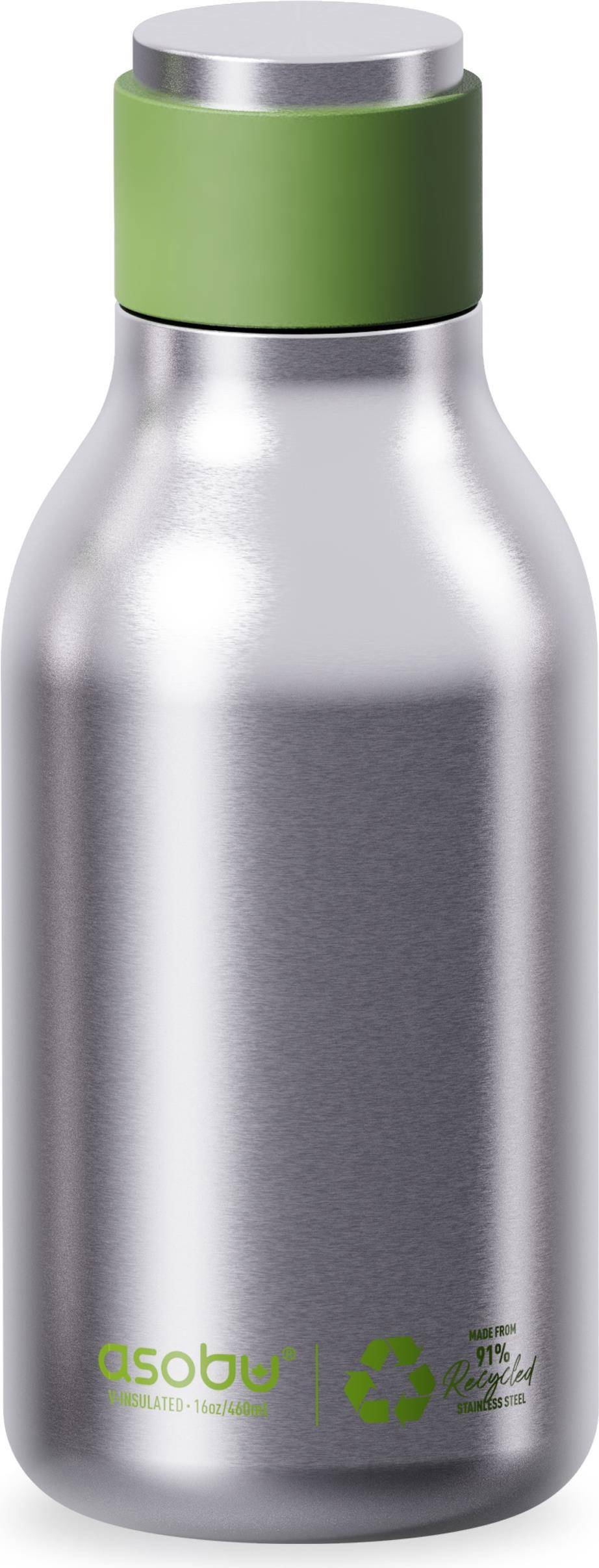 Asobu Urban recycelte Edelstahlflasche Silber Nachhaltig und Innovativ