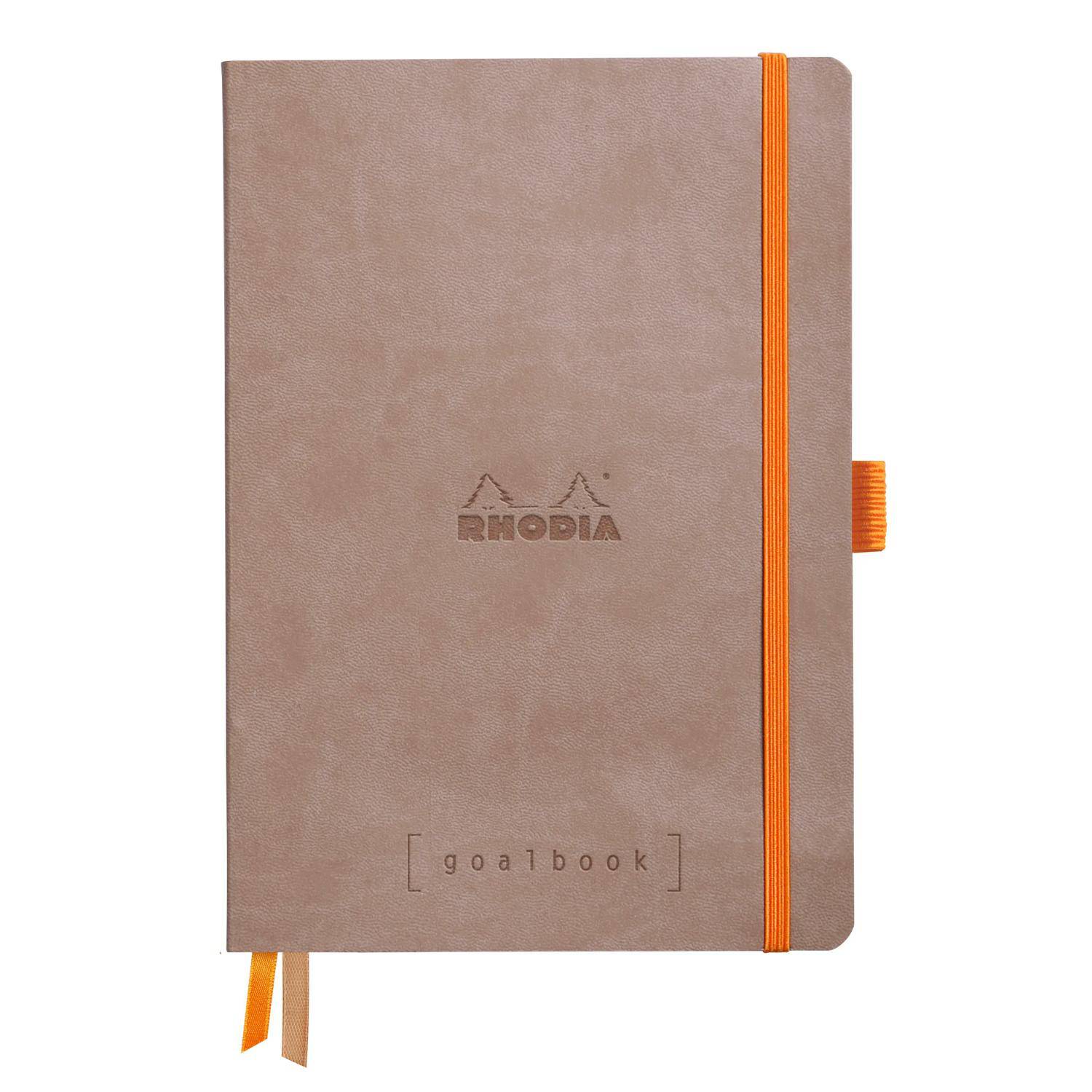 Rhodia Goalbook A5 120 Bl elfenbein 90g, Dot/punktkariert Taupe 117744C