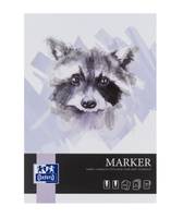 Oxford 400166104, Monochromatisch, Weiß, A4, 15 Blätter, 180 g/m², Softcover