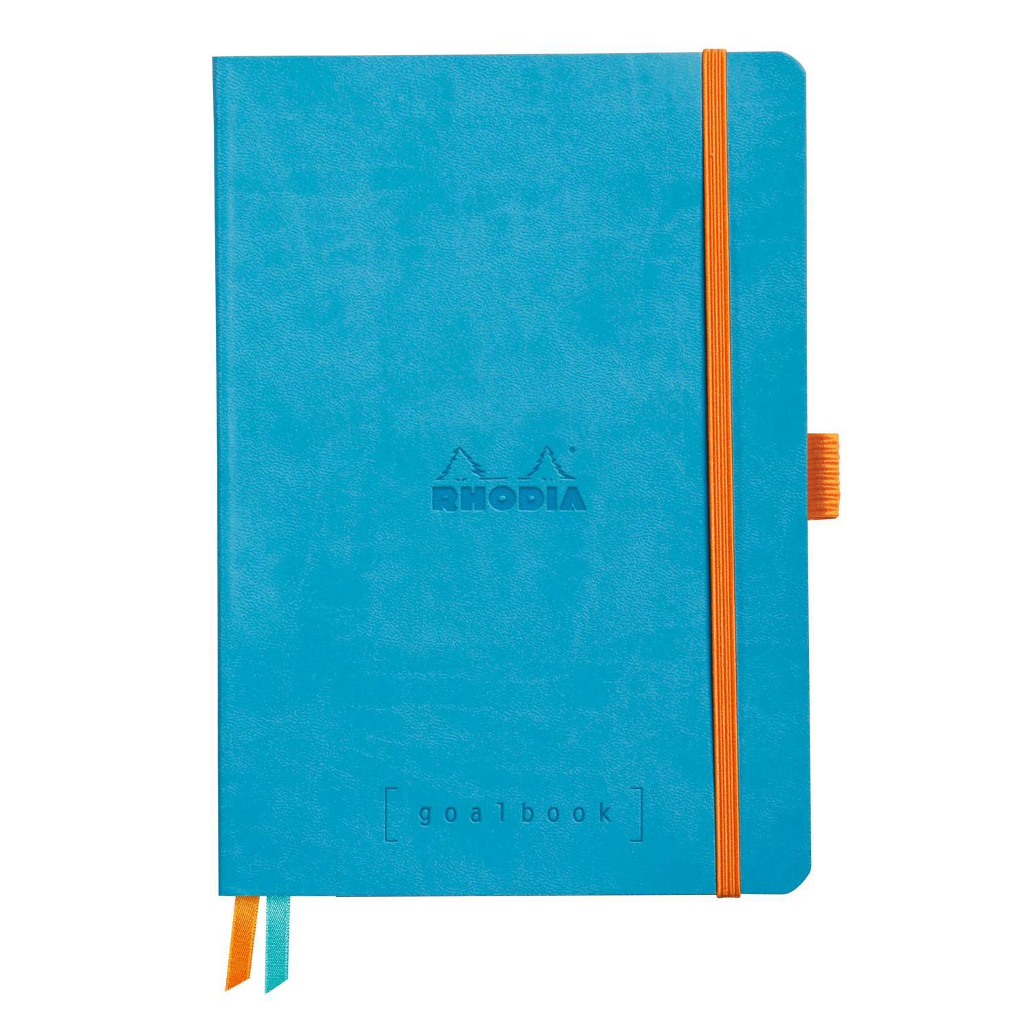 Rhodia Goalbook A5 120 Bl 90g weiß, Dot/punktkariert Türkis 117576C