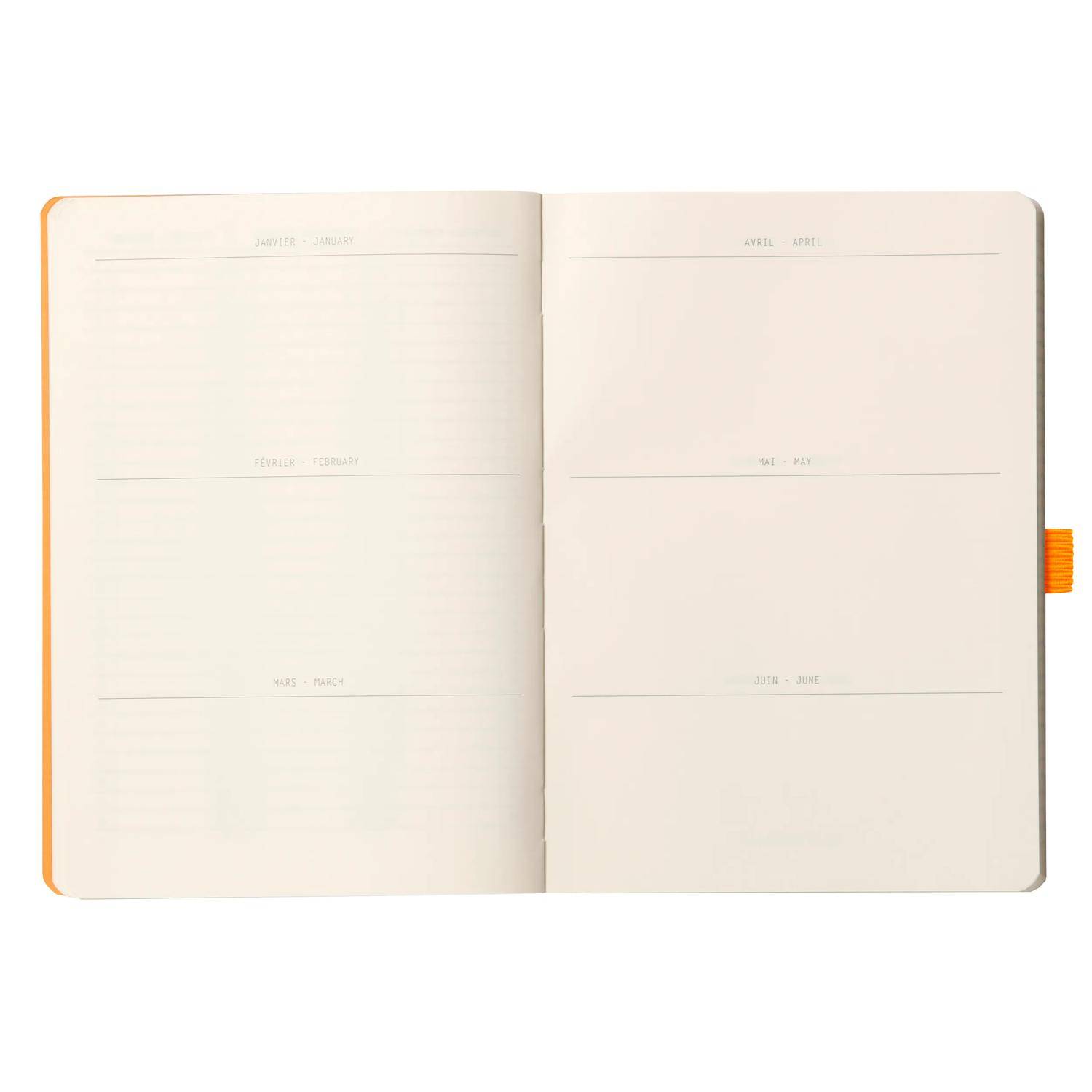Rhodia Goalbook A5 120 Bl elfenbein 90g, Dot/punktkariert Taupe 117744C