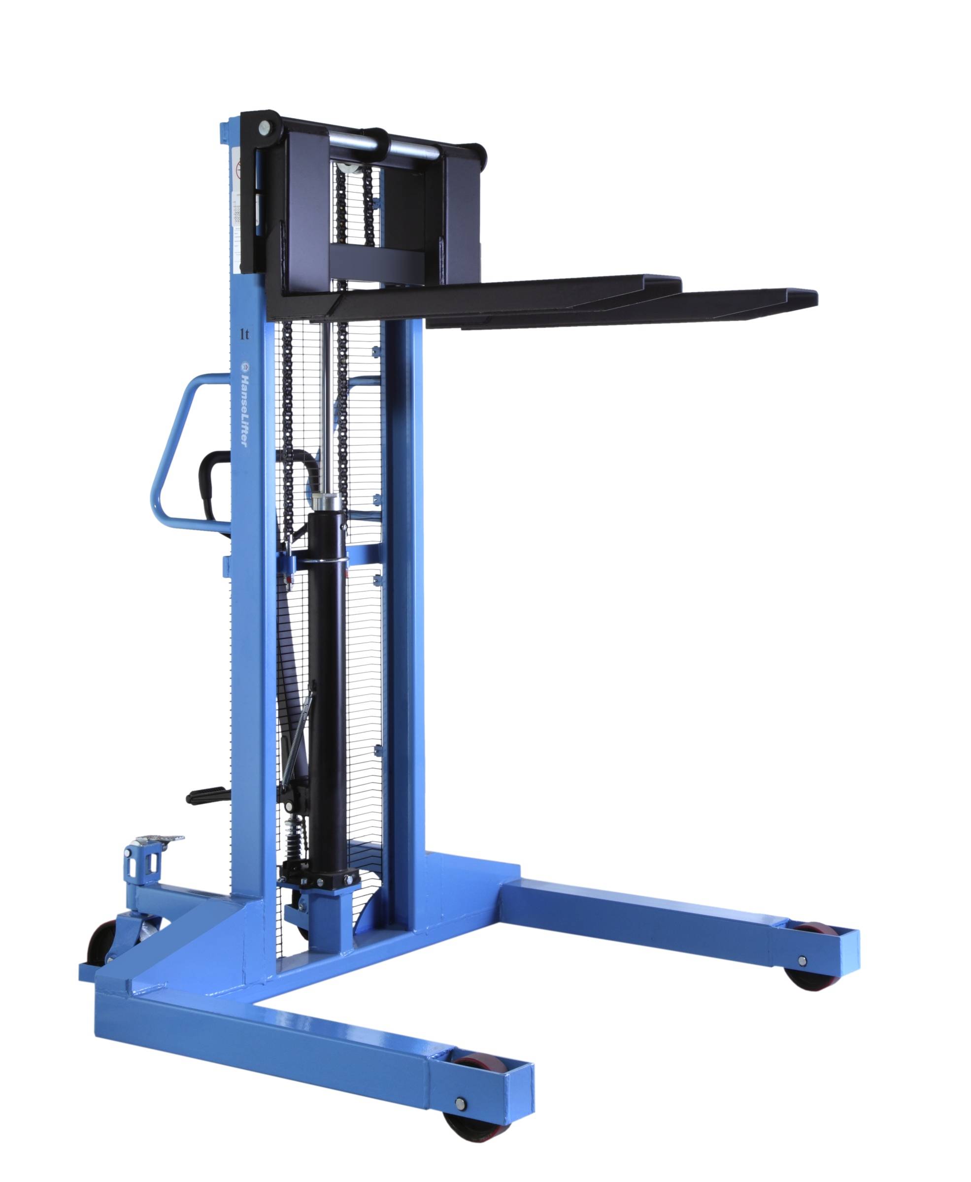 Hanselifter Breitspur-Hochhubwagen SDJ1016BS Tragkraft 1000kg Hubhöhe 1600mm