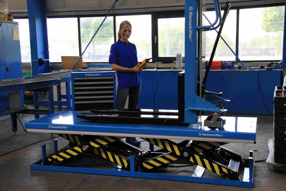 HanseLifter Hubtisch TASHT2t 230V Hubhöhe 990mm Tragkraft 2000kg