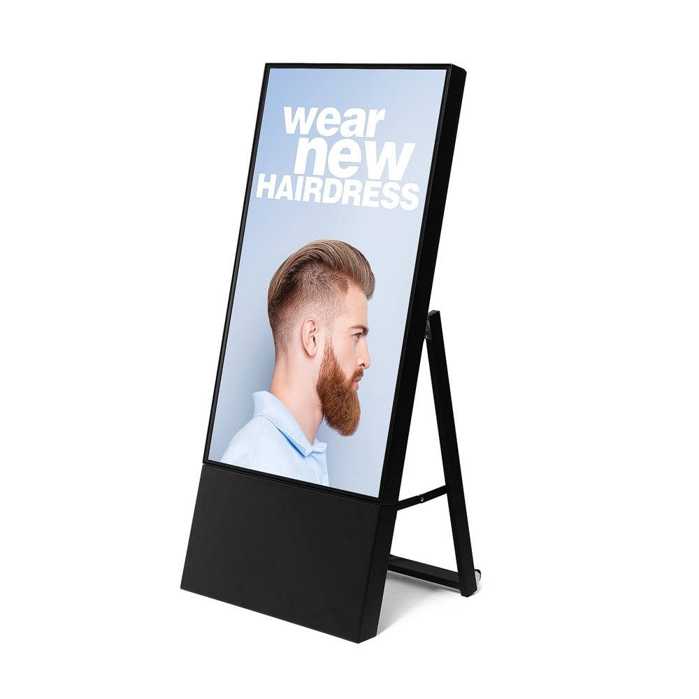 Showdown Displays Digitaler Kundenstopper Smart Line mit Samsung-Bildschirm - 43 Zoll - Schwarz
