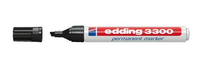 EDDING 3300 - Schwarz - - Weiß - Kunststoff - 5 mm - 10 Stueck e 4-3300001