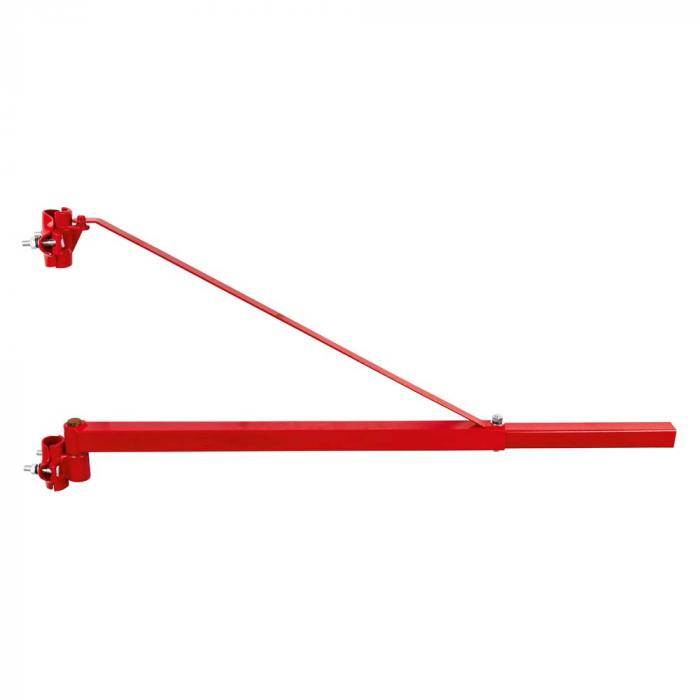 Schwenkarm für Seilwinde - Stahl lackiert - Schwenkbereich - 45 ° bis + 45 ° - rot