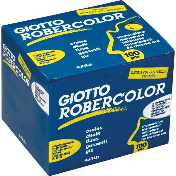 Wandtafelkreide Giotto Robercolor gelb 100 Stück
