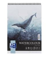 Oxford Kunstakvarelblok Oxford A4 / 10 ark 300g med dobbeltspiral - A4 - 100 Bla