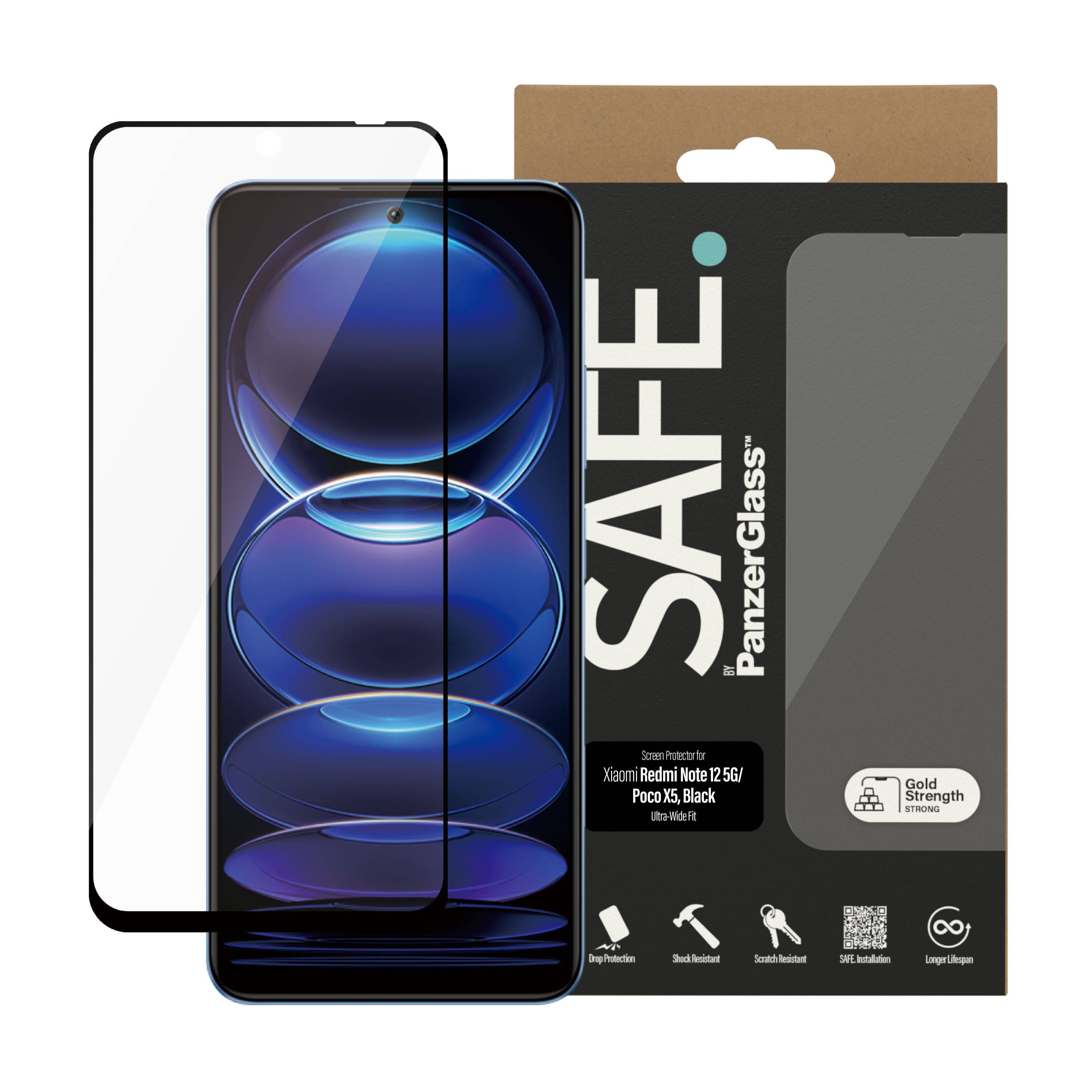 PanzerGlass SAFE. SP Xiaomi Redmi Note 12 5G UWF