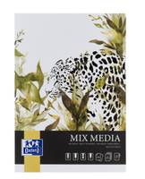 Oxford 400166123, Monochromatisch, Weiß, A4, 25 Blätter, 225 g/m², Softcover