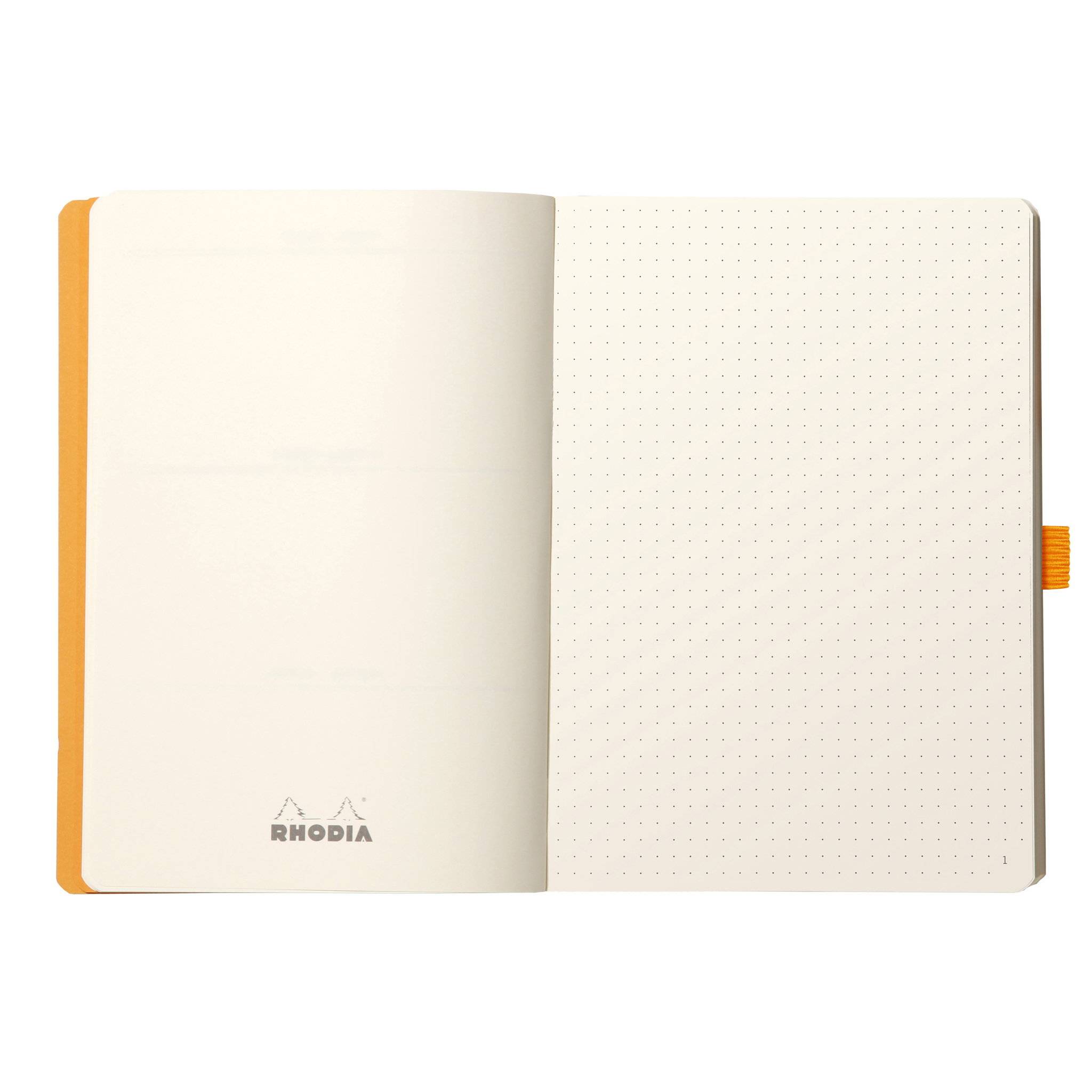 Rhodia Goalbook A5 120 Bl elfenbein 90g, Dot/punktkariert Schwarz 117742C