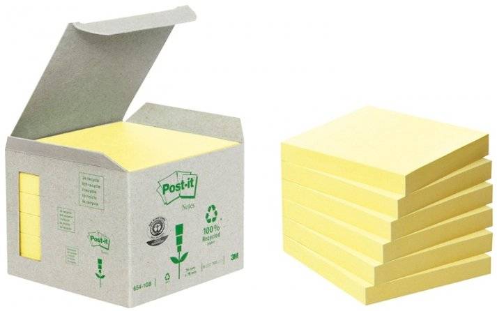 3M Post-it Mini Tower 6541B - Notizen - 76 x 76 mm - 600 Blatt (6 x 100)