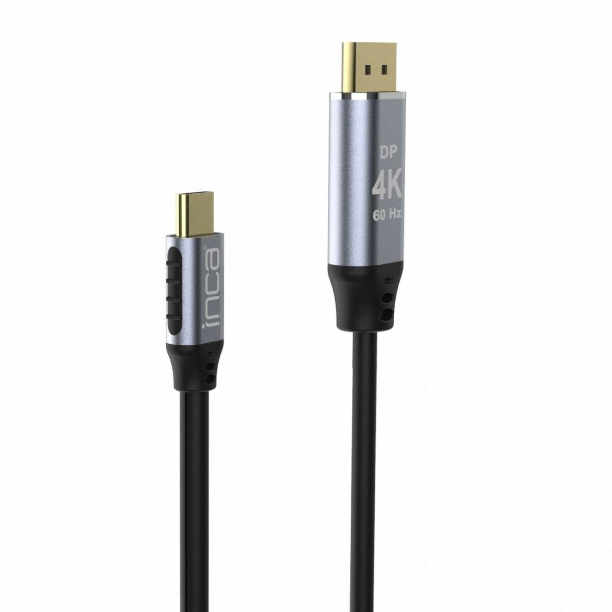 Inca 4K HDMI-Kabel: High-Definition Bildübertragung (60 Hz), Typ-C zu DisplayPort, Goldspitzen