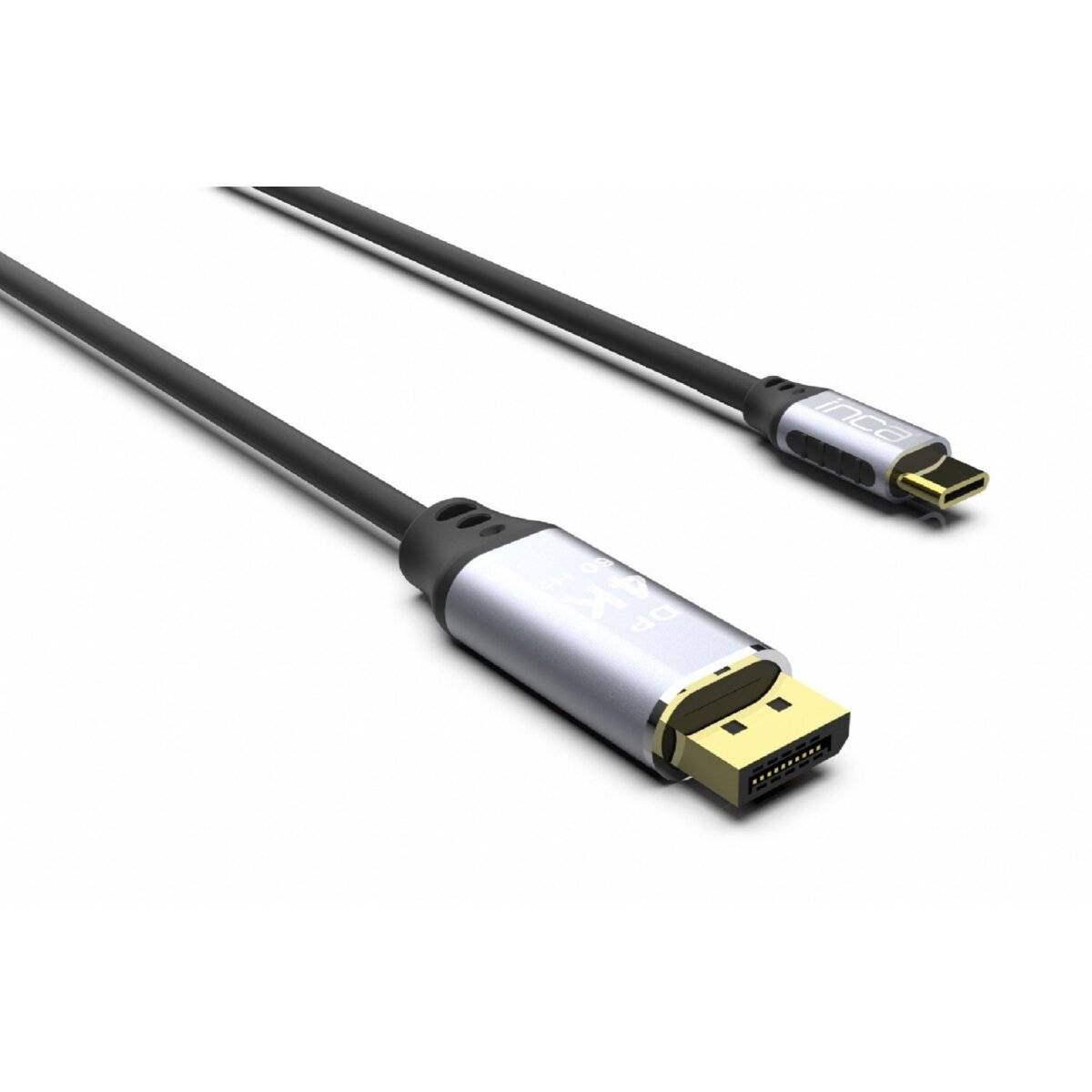 Inca 4K HDMI-Kabel: High-Definition Bildübertragung (60 Hz), Typ-C zu DisplayPort, Goldspitzen