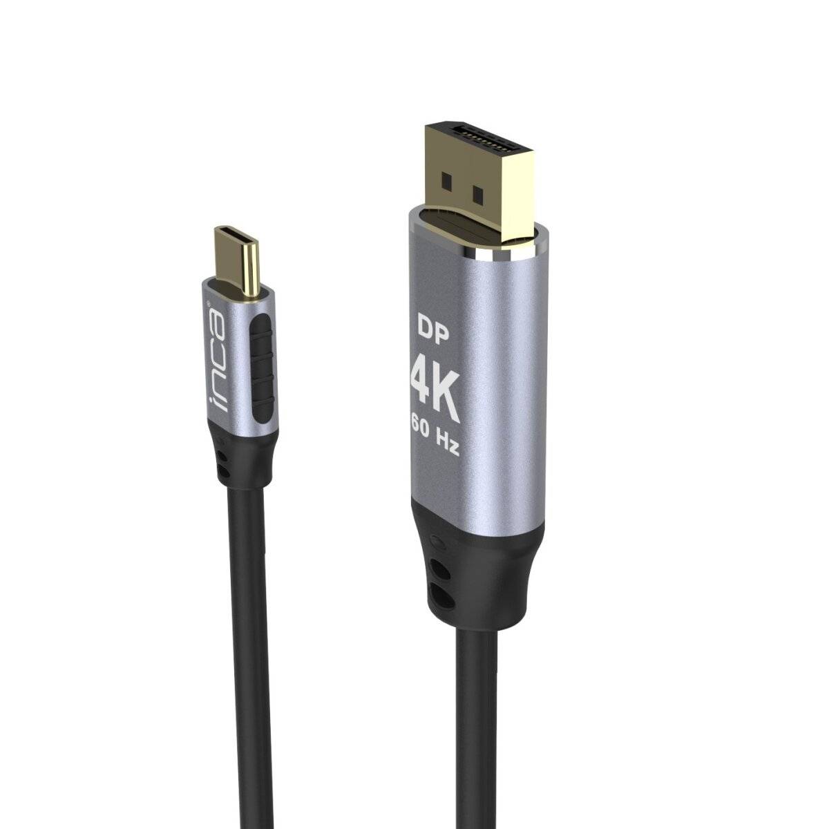 Inca 4K HDMI-Kabel: High-Definition Bildübertragung (60 Hz), Typ-C zu DisplayPort, Goldspitzen