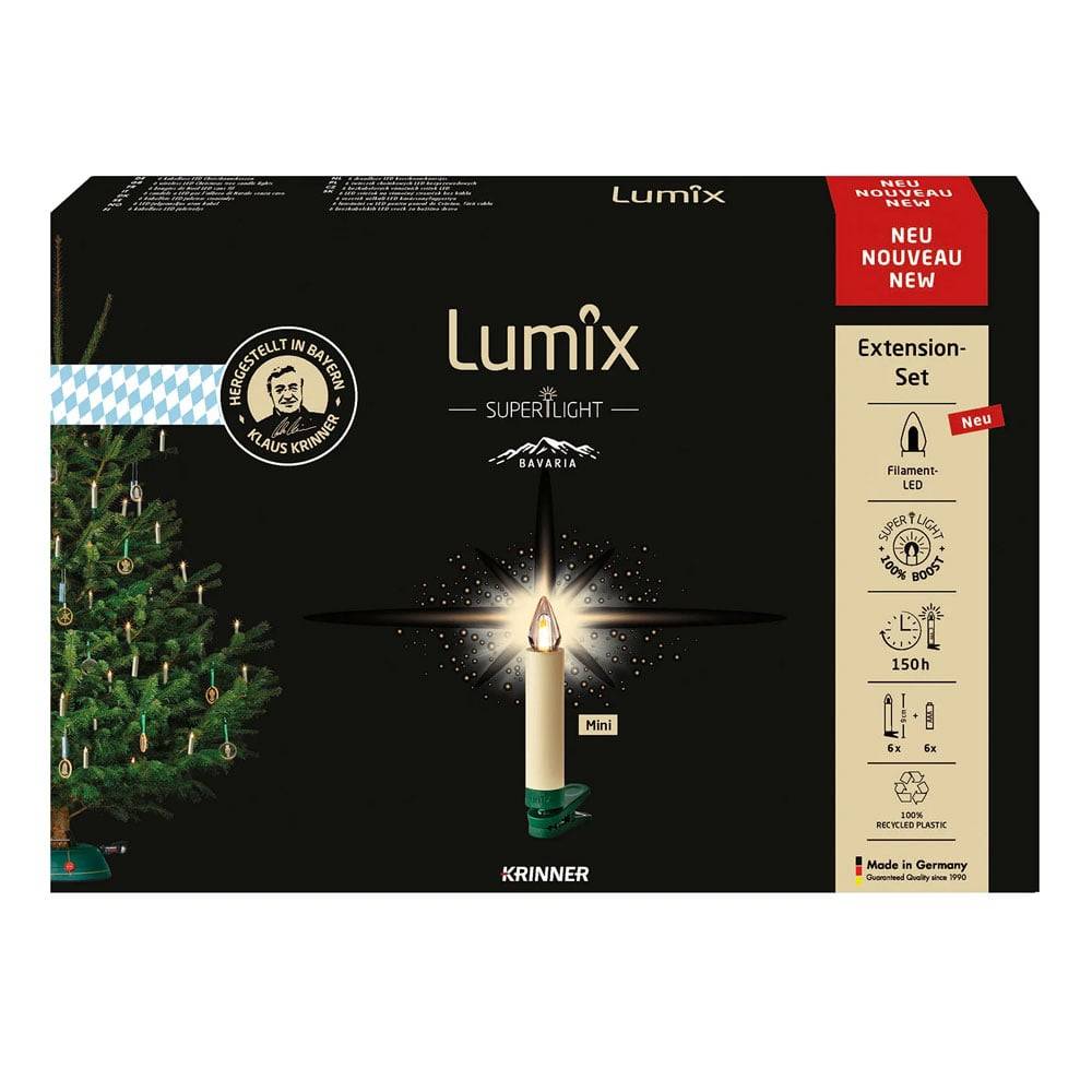 Krinner LUMIX Superlight Bavaria Mini Erweiterung Christbaumkerzen elfenbein