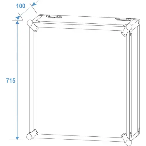 ROADINGER Rack PRO 15HE 45cm mit Rollen ROADINGER Rack PRO 15HE 45cm mit Rollen