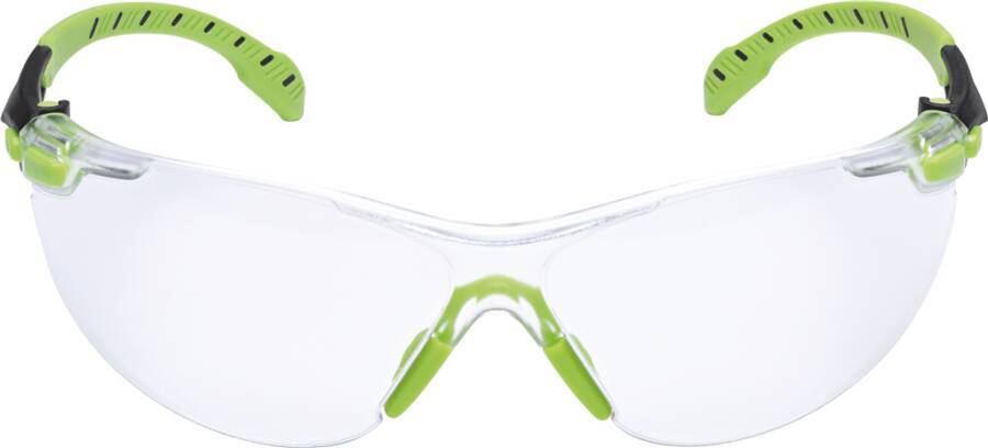 Schutzbrille 3M™ Solus™ 1000 S1201SGAF Rahmen grün/schwarz Scheibe klar Scheibenkennzeichnung 2C-1.2 3M 1 FT K N Beschic