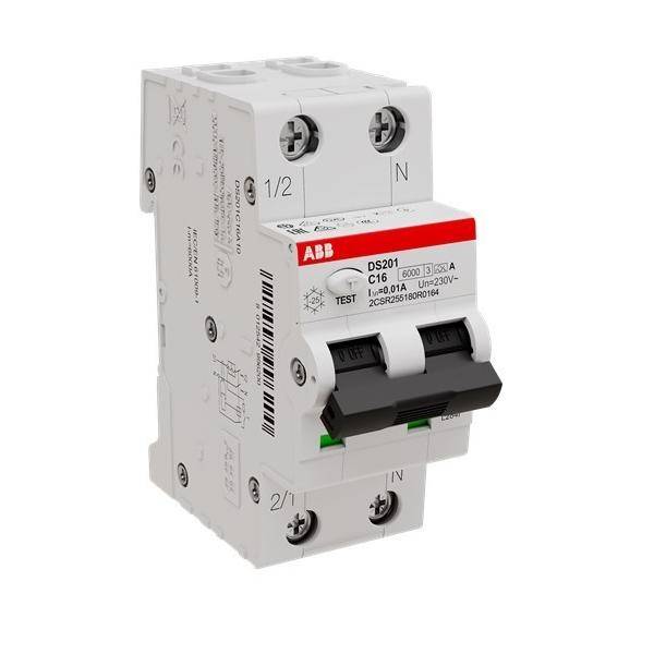 ABB Stotz S&J FI/LS-Schalter DS201A-C16/0,01