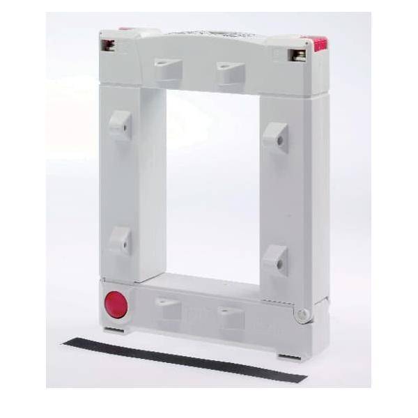 Eine rechteckige, weiße elektrische Komponente mit einem roten Knopf und verschiedenen Montageklammern. Verwendet zur Aufnahme oder Unterstützung von Ausrüstung.