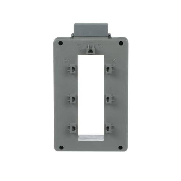 Eine graue Kunststoff-Elektroabdeckplatte mit rechteckiger Aussparung und Schraublöchern, die zur Montage eines Lichtschalters oder einer Steckdose in einer Wand verwendet wird.