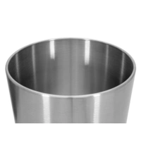 EUROPALMS STEELECHT-35 Nova, Edelstahlübertopf, Ø35cm EUROPALMS STEELECHT-35 Nova, Edelstahlübertopf, Ø35cm